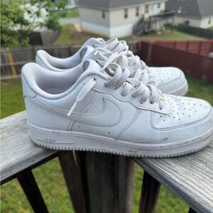 White Nike Air Force 1 Sneakers